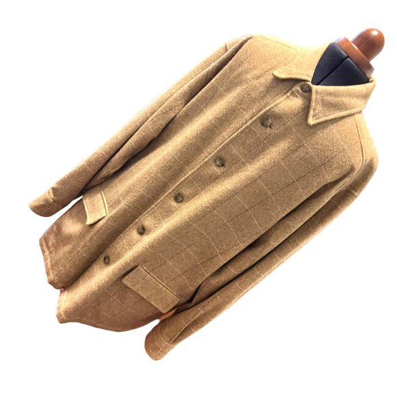 J. Ashford Other - J.Ashford Tan Wool Blend Flannel Shacket L